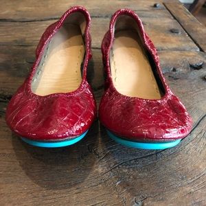 Rare Red Croc Tieks Ballet Flats Size 8